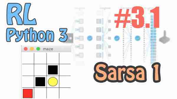 Sarsa 算法更新 - 强化学习 (Reinforcement Learning) | 莫烦Python